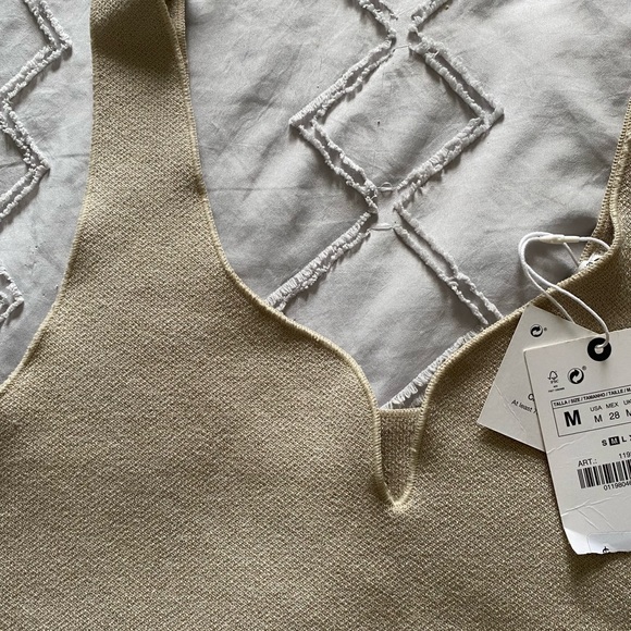 nwt Zara knit crop top M - Picture 2 of 6